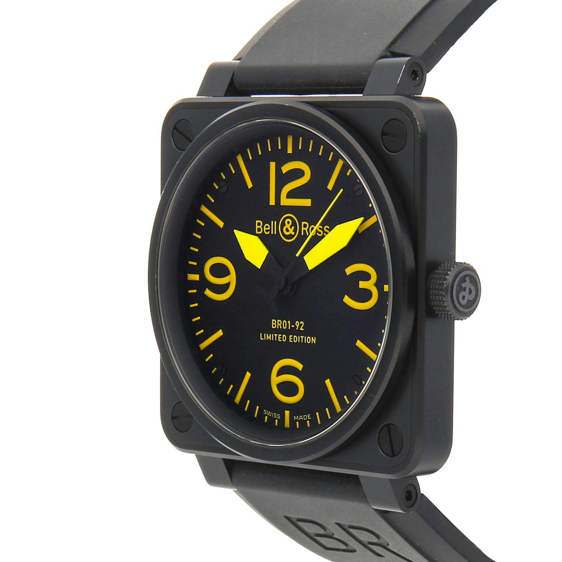 Bell Ross Br 01 Yellow Limited Edition BR01 92 SYLW NO. YLW